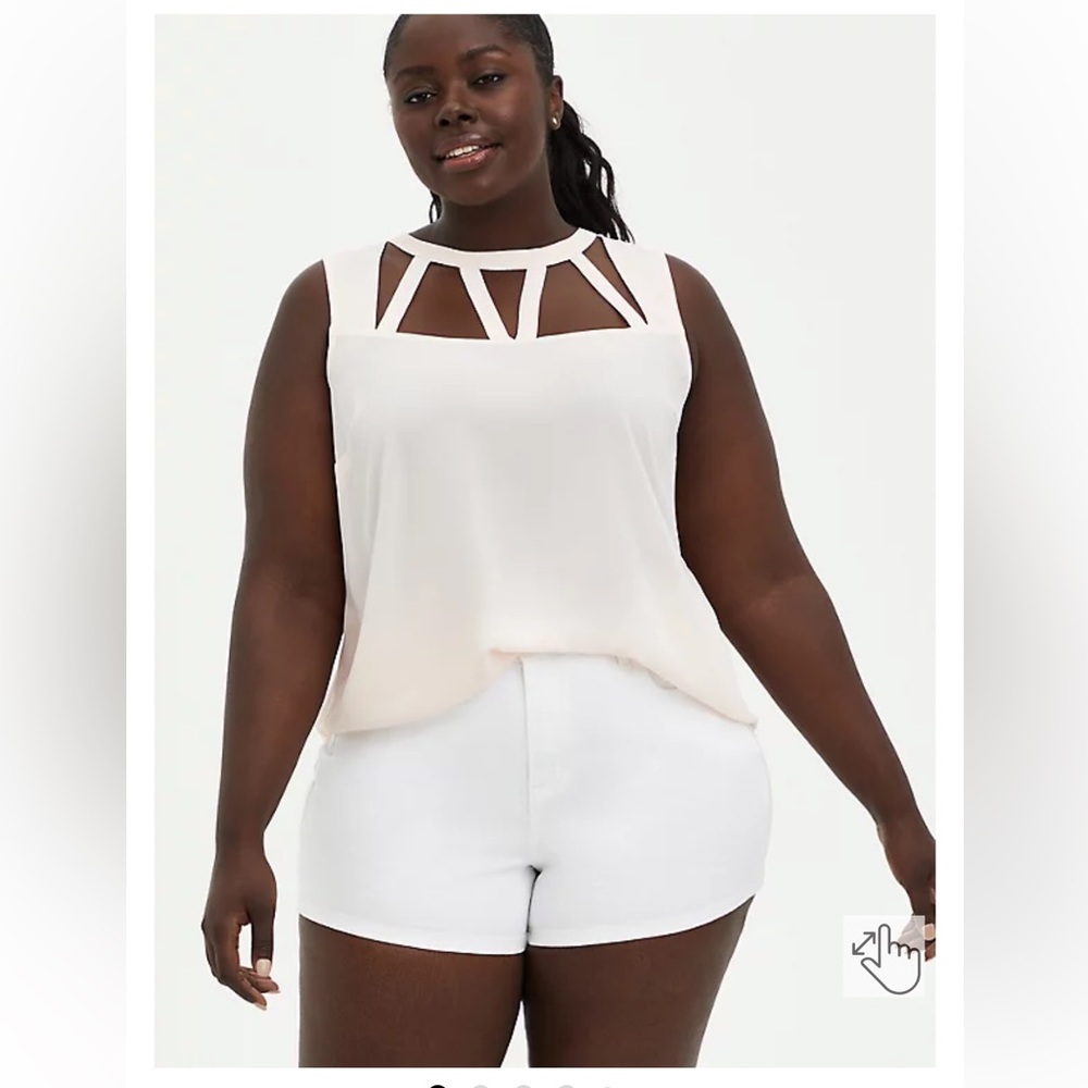 GEORGETTE CAGE FRONT TANK